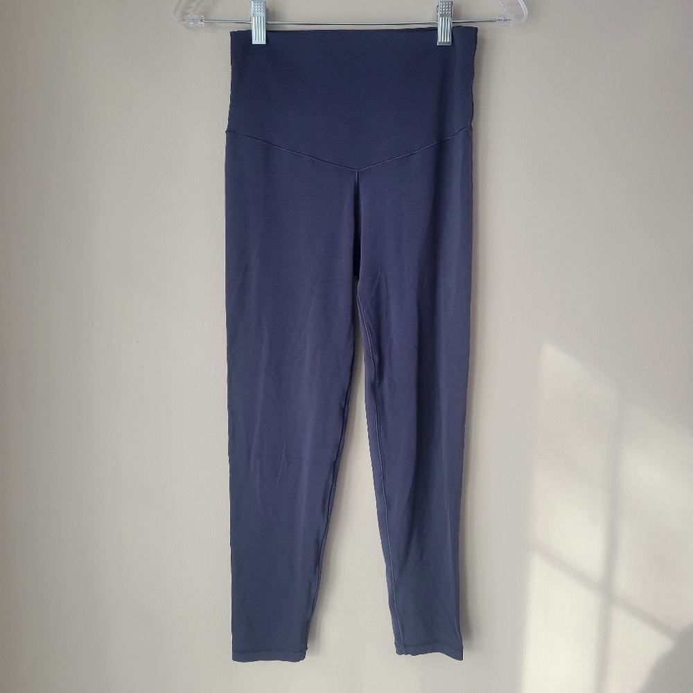 Aerie Real Me High Waisted Leggings 7/8 Blue Size Medium
